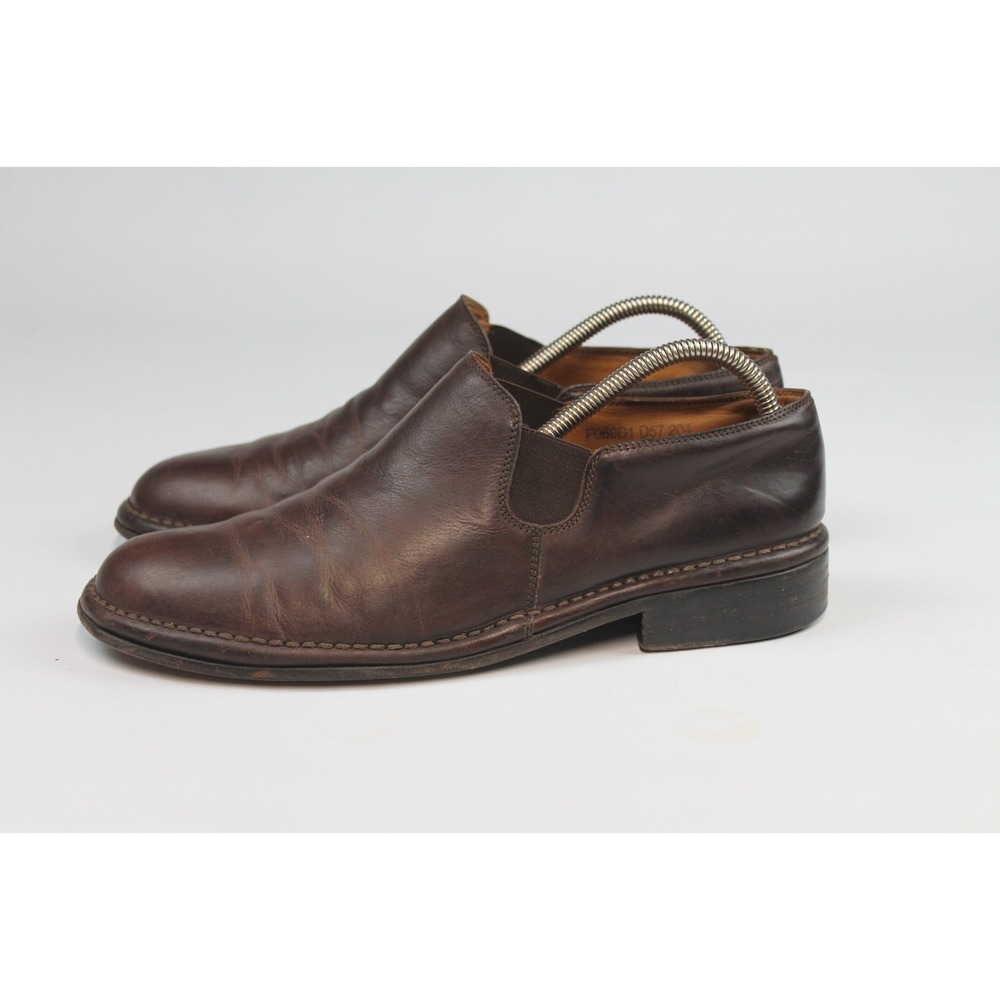 John Varvatos Size US 10 Brown Leather Loafers Slip On Made In Italy - Picture 4 of 9